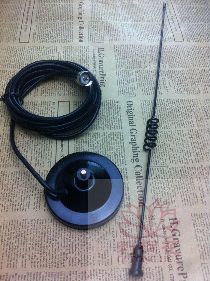 800MHZ插卡对讲机车载天线全向天线CDMA车载吸盘天线高增益900MHZ