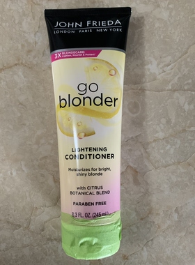 现货澳洲John Frieda go blonder金色修复护发素245ml