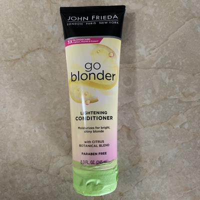 现货澳洲John Frieda go blonder金色修复护发素245ml