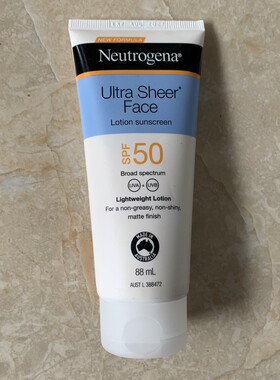 现货澳洲Neutrogena露得清Ultra Sheer Face SPF50+防晒霜88ml