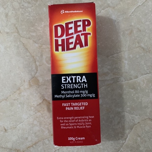 现货澳洲Deep Extra Strength Cream膏100g Heat