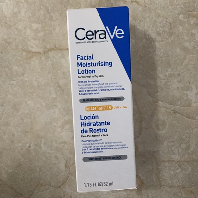 现货澳洲CeraVe适乐肤Facial Moisturising SPF 15防晒乳52ml