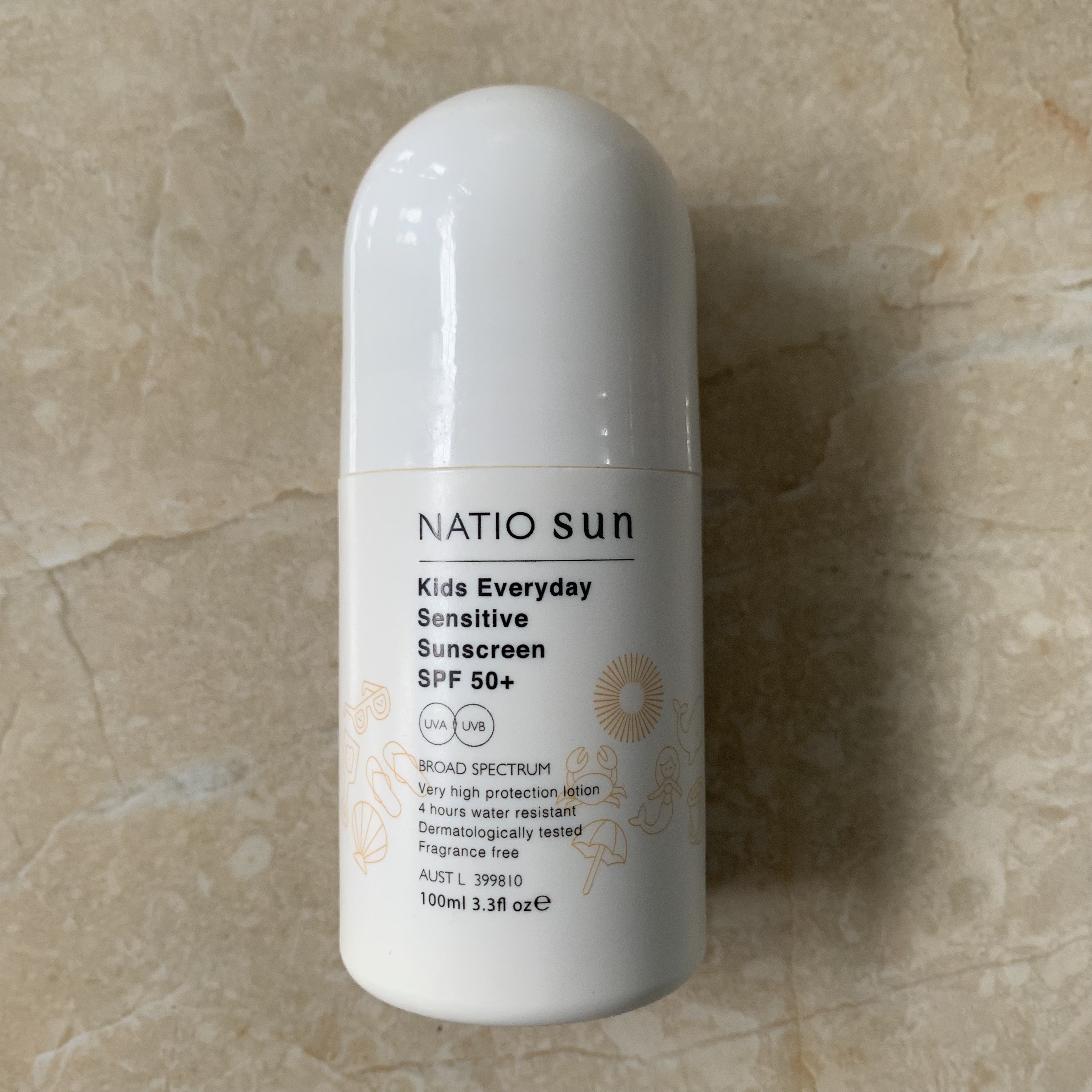 现货澳洲Natio Kids Everyday SPF50+防晒滚珠100ml