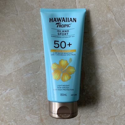 现货澳洲Hawaiian Tropic Island Sport SPF 50+防晒霜180ml