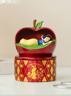 迪士尼白雪公主首饰盒树脂摆件