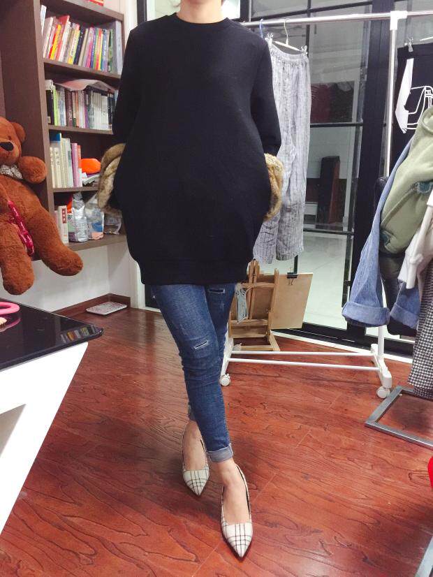 店铺促销！ymy正品卫衣女式中长款太空棉圆领 原四百多 现价85元