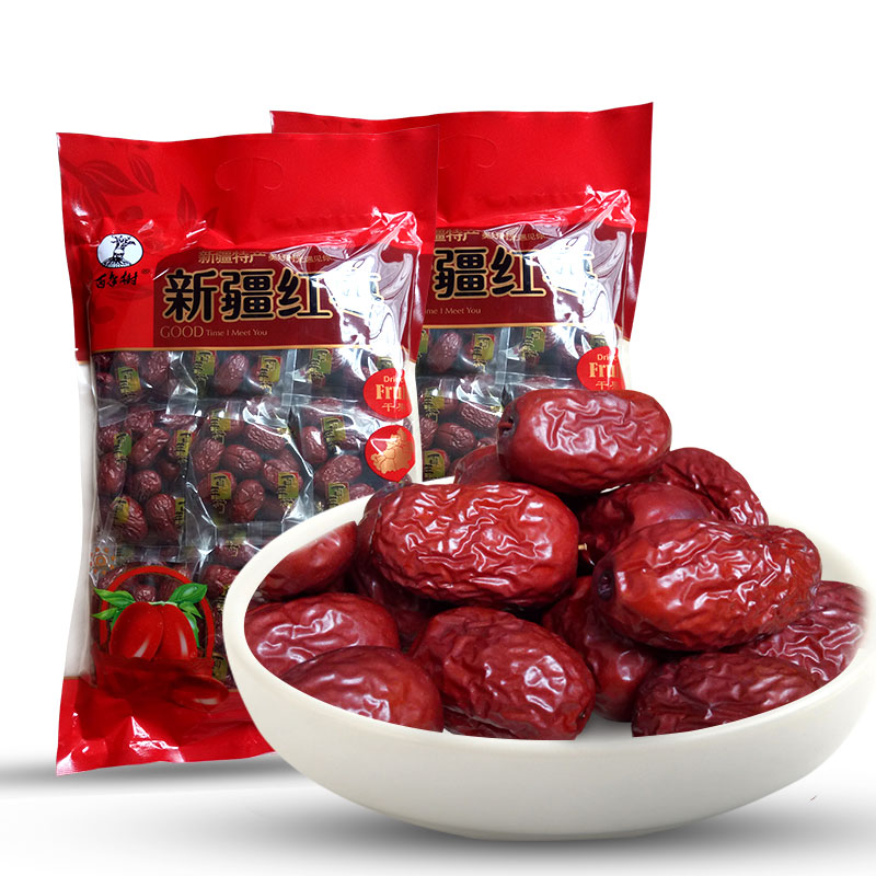 百年树红枣若羌枣1000g红枣新疆特产灰枣1kg大礼包开袋即食