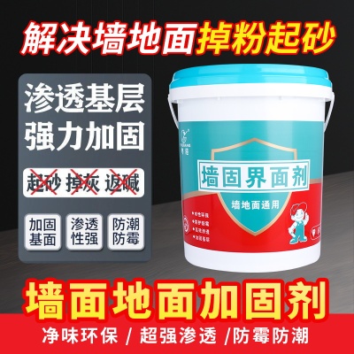 粤港界面剂墙面底漆抗碱防水渗透型防霉墙固地固绿色透明保护