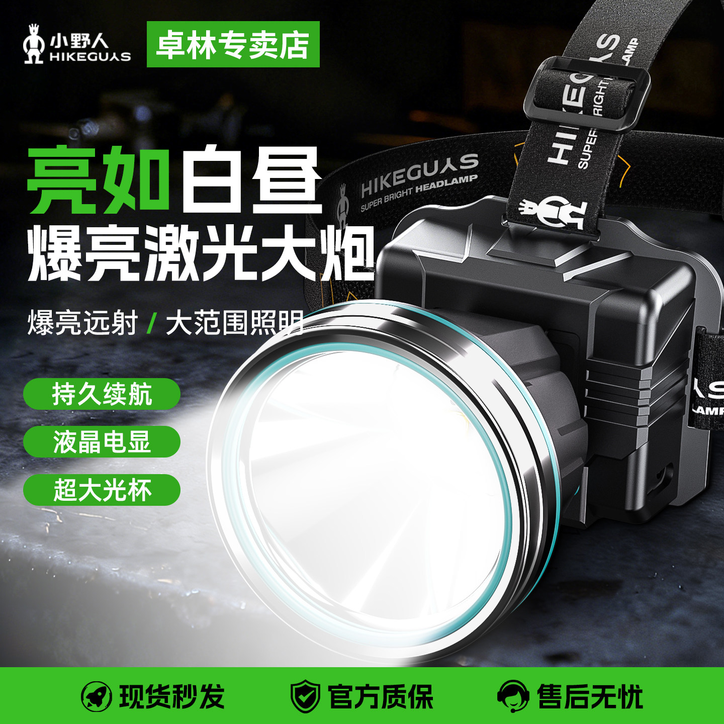 头灯强光充电超亮新款头戴式照明矿灯超长续航感应夜钓鱼赶海专用