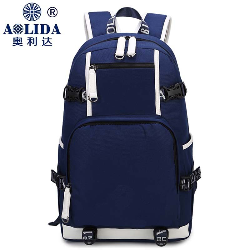 热转印款双肩包男中学生书包大容量防水户外旅行电脑背包