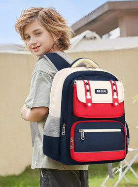 mok儿童双肩包小学生书包男孩女生一二三到六年级护脊减负背包