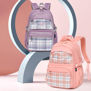 七星狐休闲双肩包简约女大学生轻便书包ins高颜值背包双肩背包