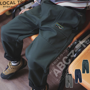 山系户外童装2026冬季款儿童加绒裤子男童耐磨速干长裤男童