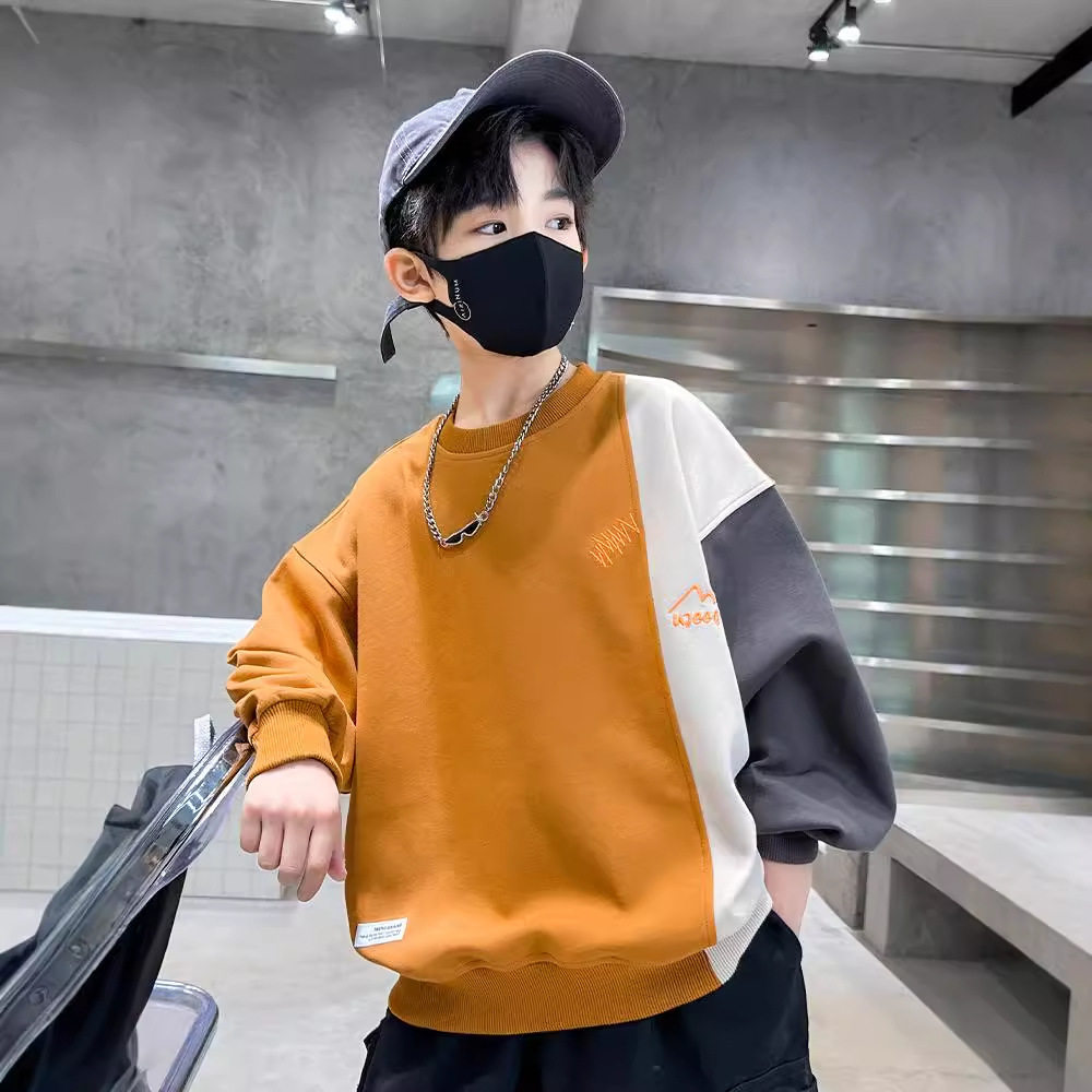 男童春装中大童炸街韩版卫衣春秋款2026新款儿童装秋季上衣洋气