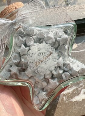 成品闪钻星星折纸玻璃瓶五角星漂流瓶生日礼物表白diy情人节闺蜜