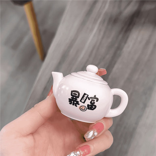 夜光麻将把把壶把把胡防风打火机网红国潮创意摆件充气粉焰礼物潮