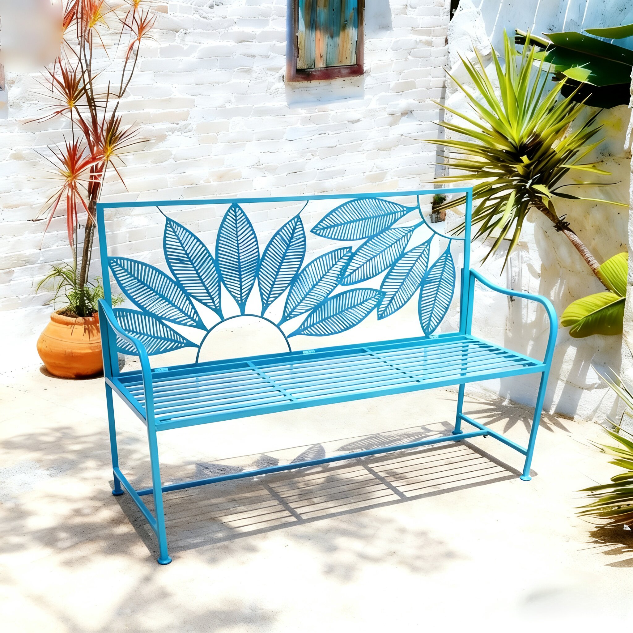 户外庭院桌椅花园阳台休闲椅室外露台靠背椅商用奶茶店简约长椅