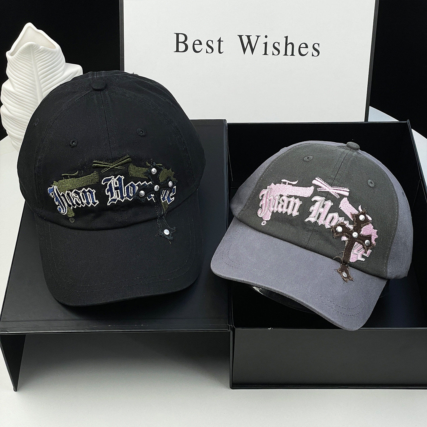 金秋天 申留真 李惠利 同款 gila archive韩国新款软顶星星棒球帽