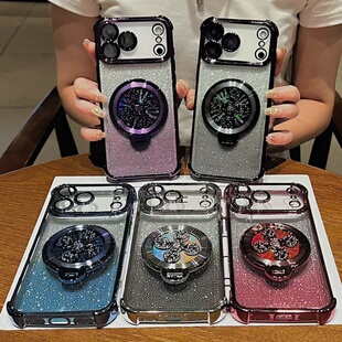 14Pro 适用OPPO Findx9Pro 真我GT8Pro护眼闪粉风生水起支架真我15T V60Pro手机壳V50S电镀GTneo6SE 四角防摔