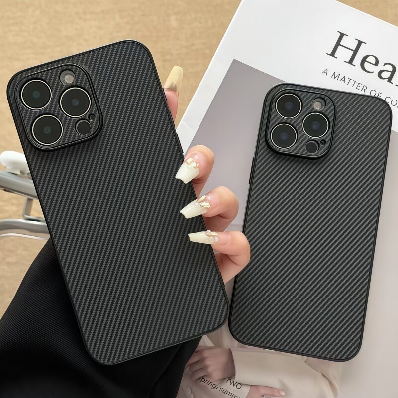 适用华为畅享100ProMax Mate90 Nova16se碳纤维贴皮壳PuraX View男畅玩80Pro手机壳荣耀600 X70商务Magic9