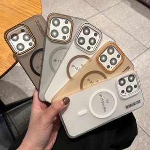 适用OPPO Reno15Pro雾砂PC肤感Findx9磁吸壳X300超薄S30Promini磁吸三星S25Ultra磨砂小米17ProMax手机壳15