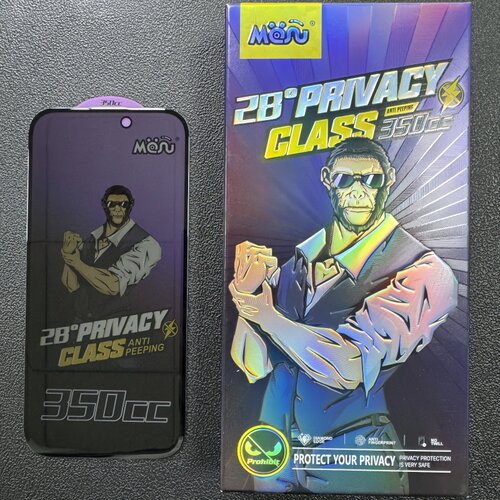 适用苹果18ProMax 17e 14Pro 15Plus拳王猩350CC膜11防指纹防窥iPhone16e高清13电镀XSMAX听筒防尘12手机膜