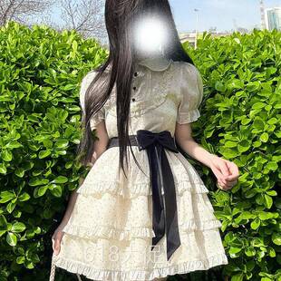 东京岁时记jk波点洋装女初夏裙子甜妹漂亮公主蓬蓬裙小个子套装