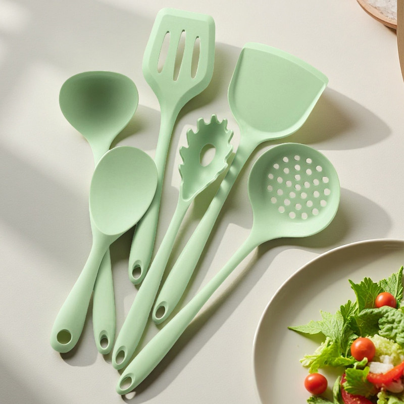 食品级硅胶小锅铲家用不粘锅专用耐高温炒菜铲子汤勺漏勺厨具套装,厨房/烹饪用具,全套勺铲,淘宝优惠券,粉丝福利购,淘宝优惠卷