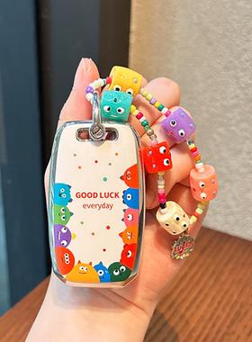 适用起亚k3钥匙套小怪兽卡通图案/智跑k2/k5凯酷kx3TPU保护壳包扣