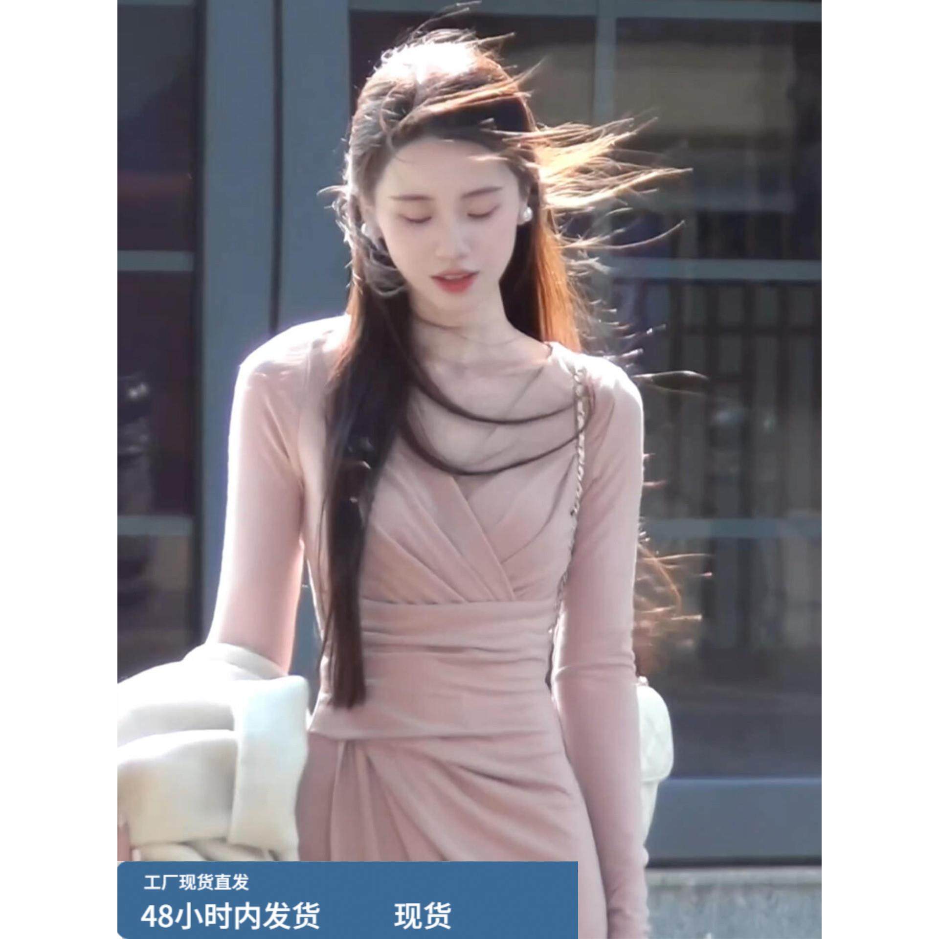 今年流行爆款粉色连衣裙子女2025新款秋冬季穿搭大衣内搭收腰长裙,运动/瑜伽/健身/球迷用品,瑜伽短裙,淘宝优惠券,粉丝福利购,淘宝优惠卷