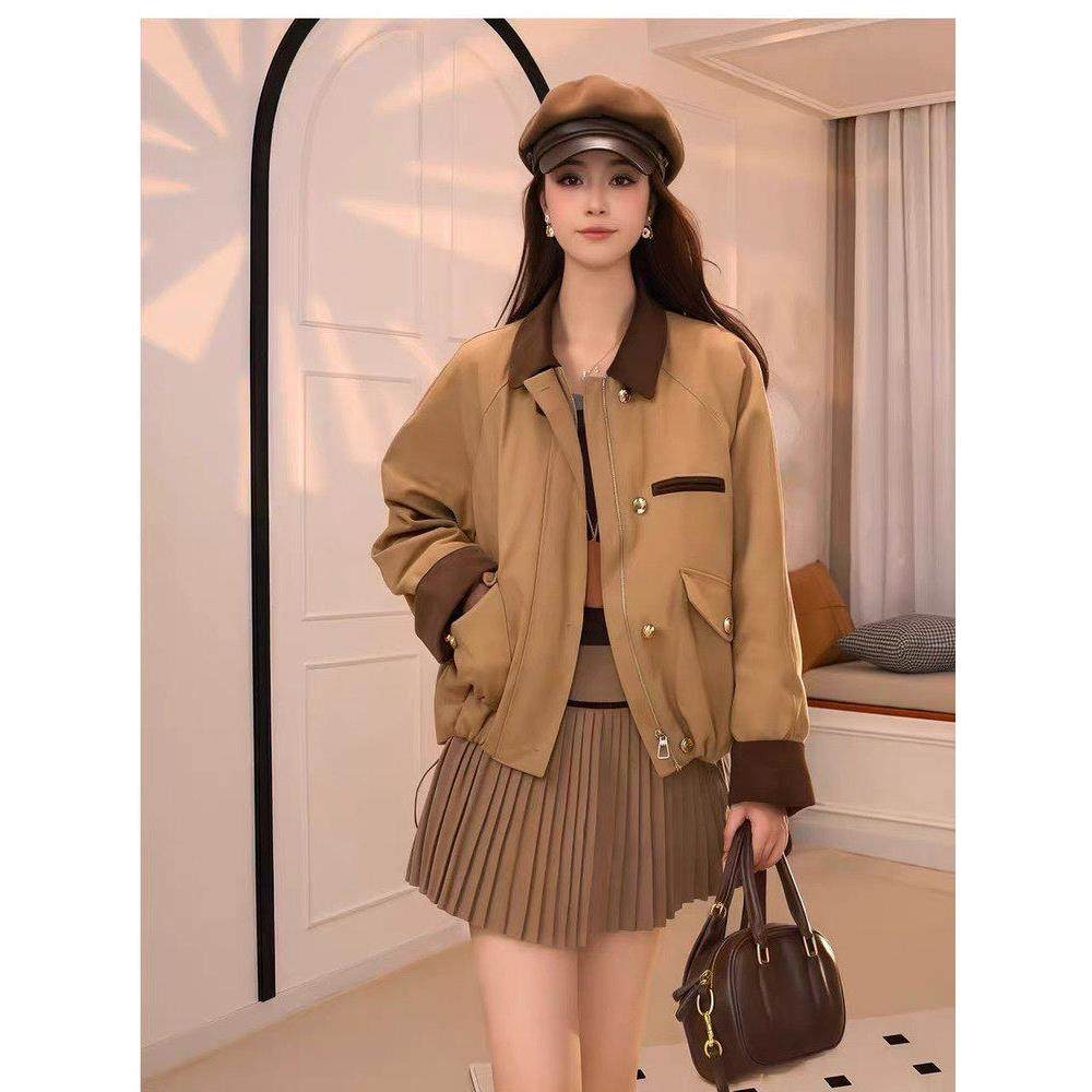 卡其色夹棉加厚棉衣女短款2025秋冬新款韩版时尚休闲夹克棉服外套,运动/瑜伽/健身/球迷用品,广场舞套装,淘宝优惠券,粉丝福利购,淘宝优惠卷