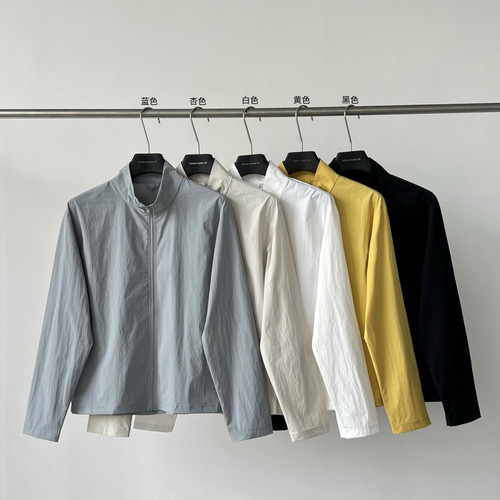 2026夏季新款高弹速干轻薄透气简约宽松立领外套防晒衫CGC/FAC