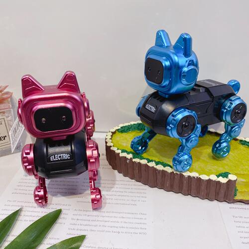儿童电动机械狗仿真趣味行走模型玩具机构招生礼物电玩城积分礼品