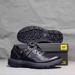 防水透气大头鞋 外贸cat男士 轻便发泡底旅行鞋 鞋 春秋 真皮户外工装