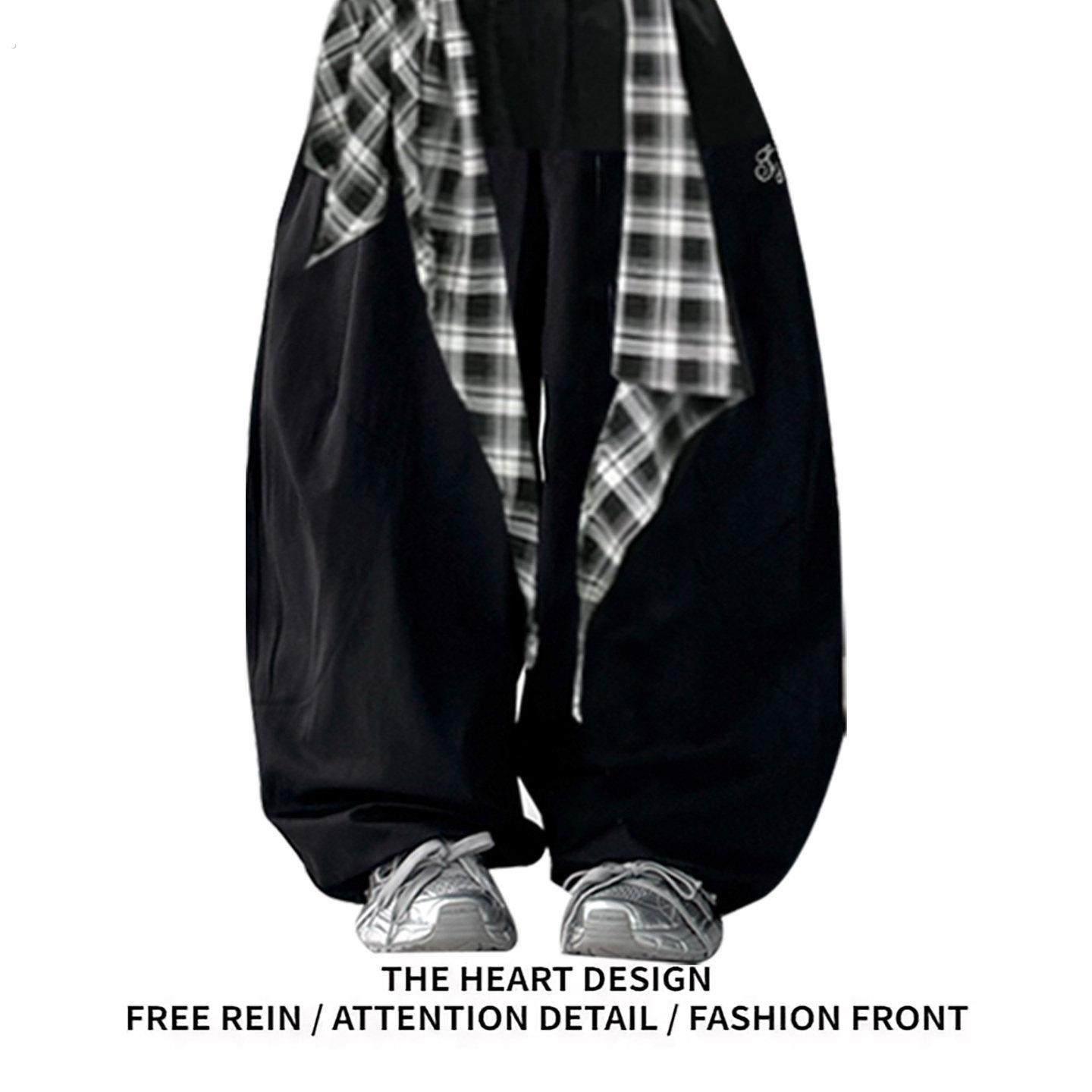 美式覆古嘻哈叠穿阔腿裤女夏季梨形身材街舞垂感宽松显瘦休闲长裤,女装/女士精品,休闲裤,淘宝优惠券,粉丝福利购,淘宝优惠卷