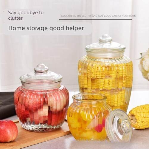 泡菜坛子玻璃瓶密封罐家用厨房食品级腌菜罐腌制咸菜杂粮储物罐子