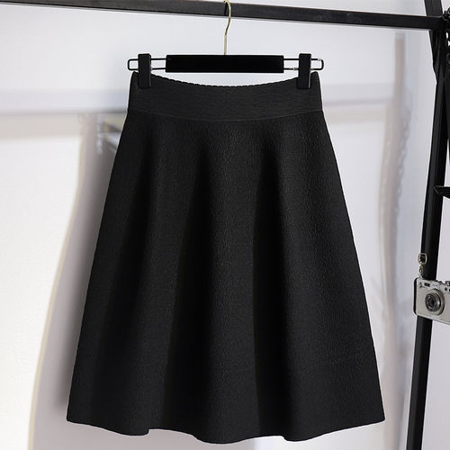 婉章商场同款花苞裙针织半身裙