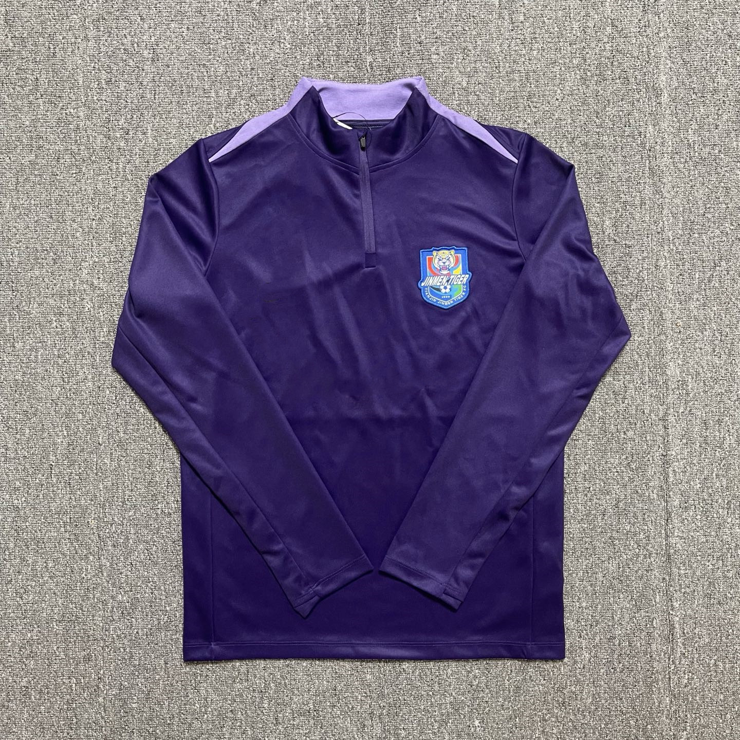 天津津门虎训练服长袖半拉链足球服球员教练款外套2025中超球衣图片