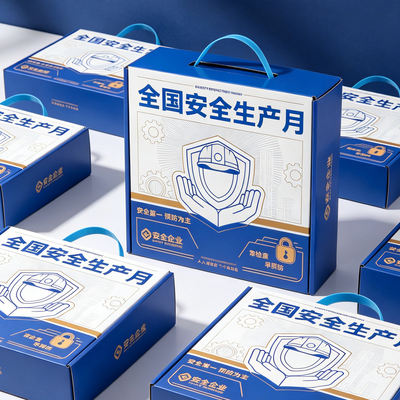 七月安全生产月伴手礼品送员工交通安全消防应急活动宣传团建定制