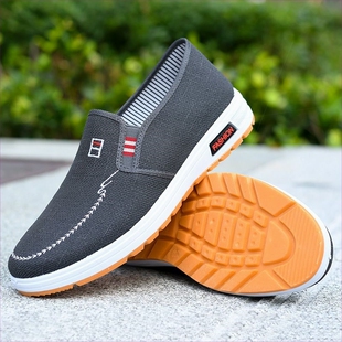 回力1927牛筋厚底防滑帆布鞋潮流一脚蹬板鞋男士鞋老北京布鞋男款