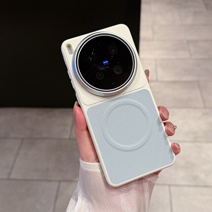 【肤感磁吸】简约小众适用VIVO X300Ultra手机壳新款拼接皮纹防摔壳x300s包边护镜保护套vivox300pro时尚潮款