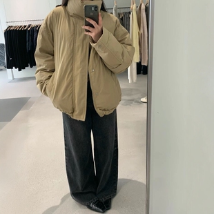 FN爱与南希2025年冬季新款立领90白鸭绒通勤百搭纯色羽绒服03318