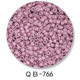 大孔复古磨砂系古董珠2mm东宝刺绣玻璃珠手工diy串珠散珠日本进口