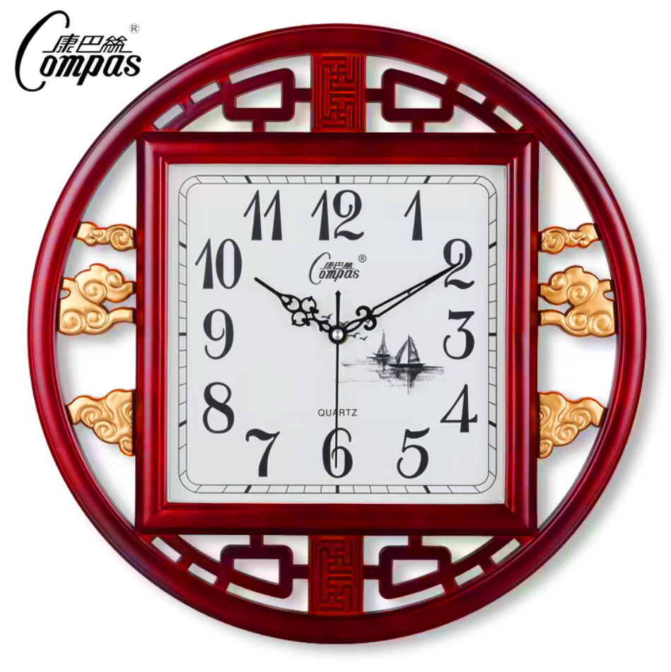 电波钟复古创意风挂钟客厅