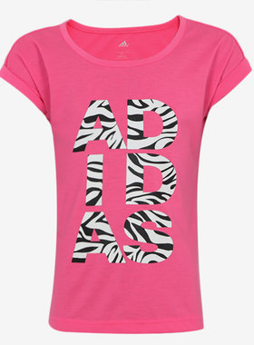 Adidas/阿迪达斯正品  夏季新款大童运动休闲舒适T恤S16422