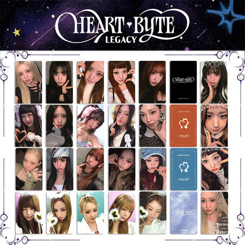 Heart Of Woman专辑LEGACY周边自印小卡明信片特典卡HEARTY专辑卡