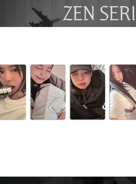 金珍妮JENNIE ZEN SERIF自印高清小卡ZEN自制周边特典卡MD满额卡