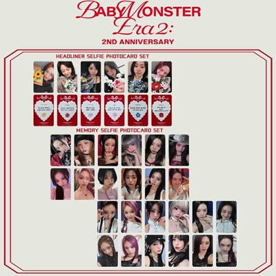 BABYMONSTER宝怪HEADLINER小卡二周年纪念册会员礼自印卡PB特典