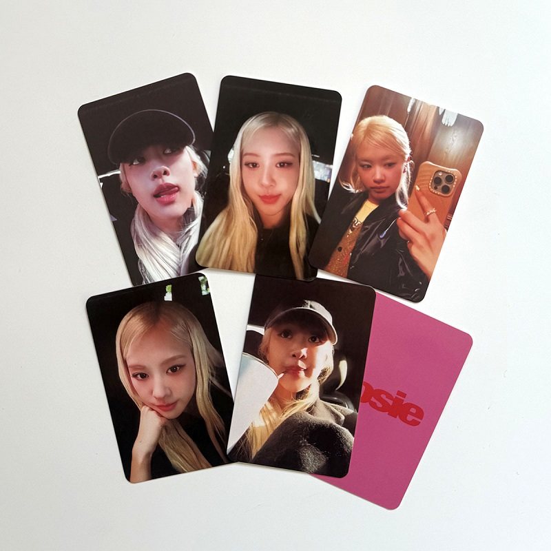 ROSE墨尔本快闪小卡 朴彩英ROSIE小卡 满额卡扭蛋卡粉墨自印卡片