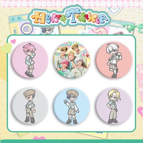 PLAVE 2026年台历徽章胸章饰品吧唧挂配饰雾自制周边马口铁吧唧